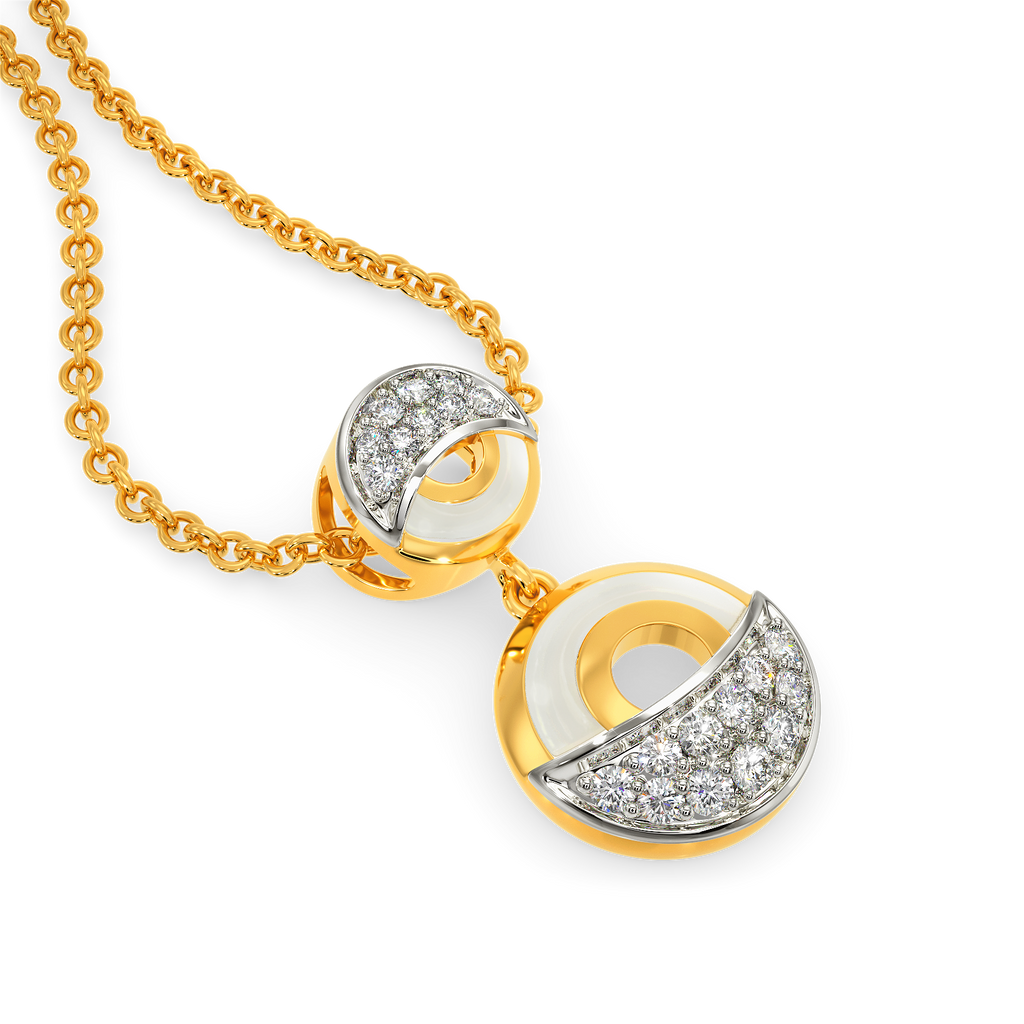 White Vibes Only Diamond Pendants