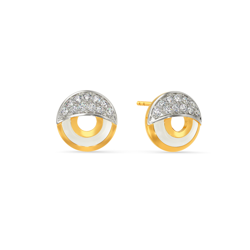 White Vibes Only Diamond Earrings