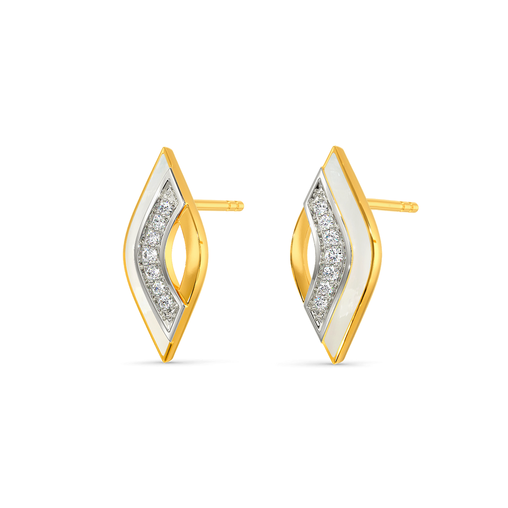 In A White Mood Diamond Earrings