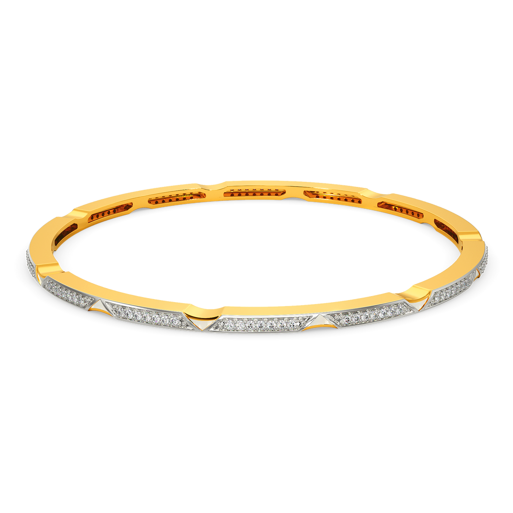 In A White Mood Diamond Bangles