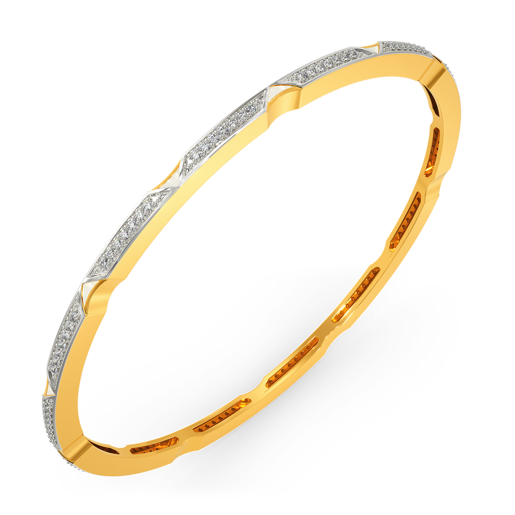 In A White Mood Diamond Bangles