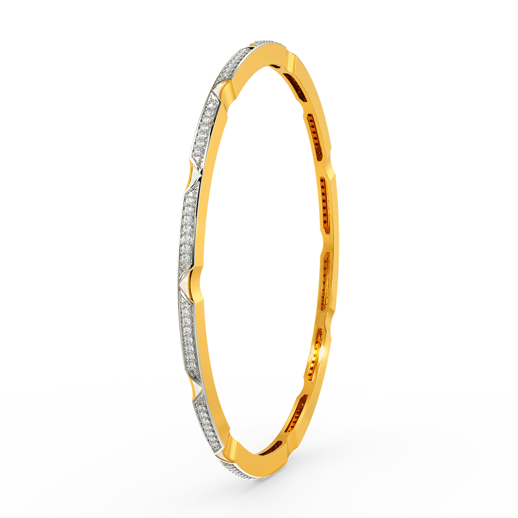 In A White Mood Diamond Bangles