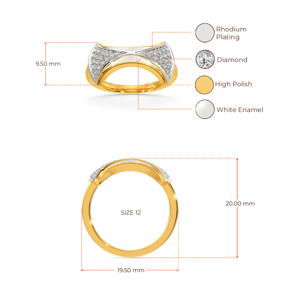 All White Diamond Rings