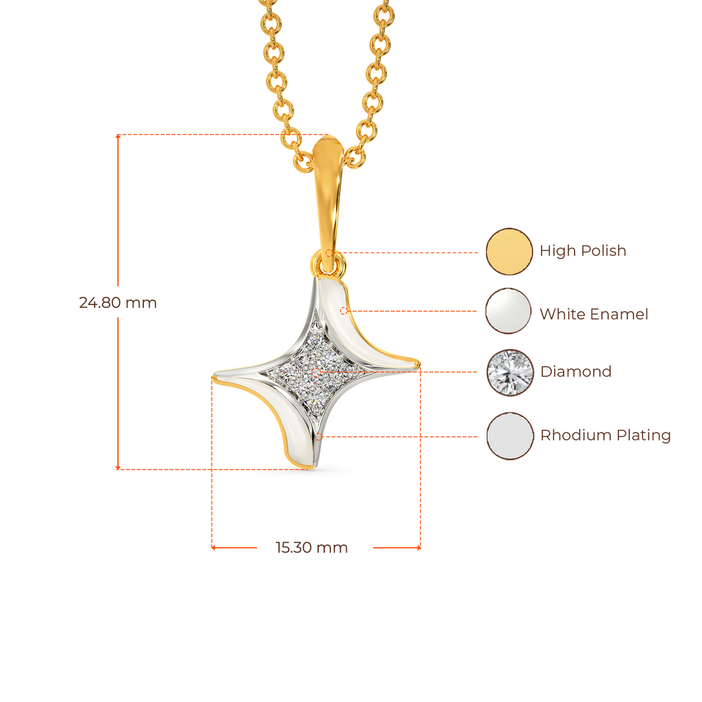 All White Diamond Pendants