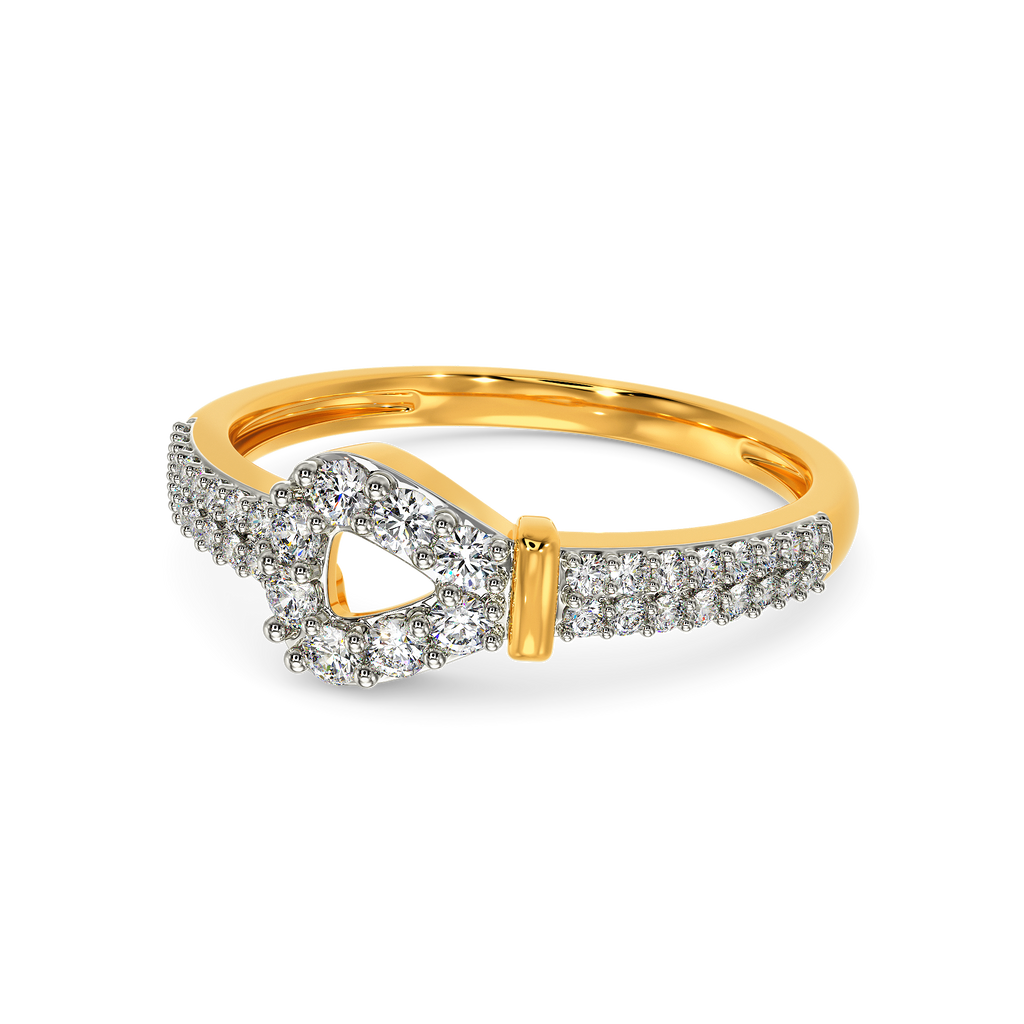 Edgy Dominance Diamond Rings