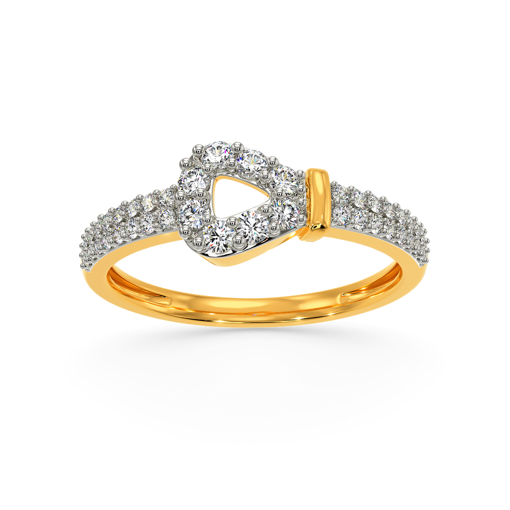 Edgy Dominance Diamond Rings