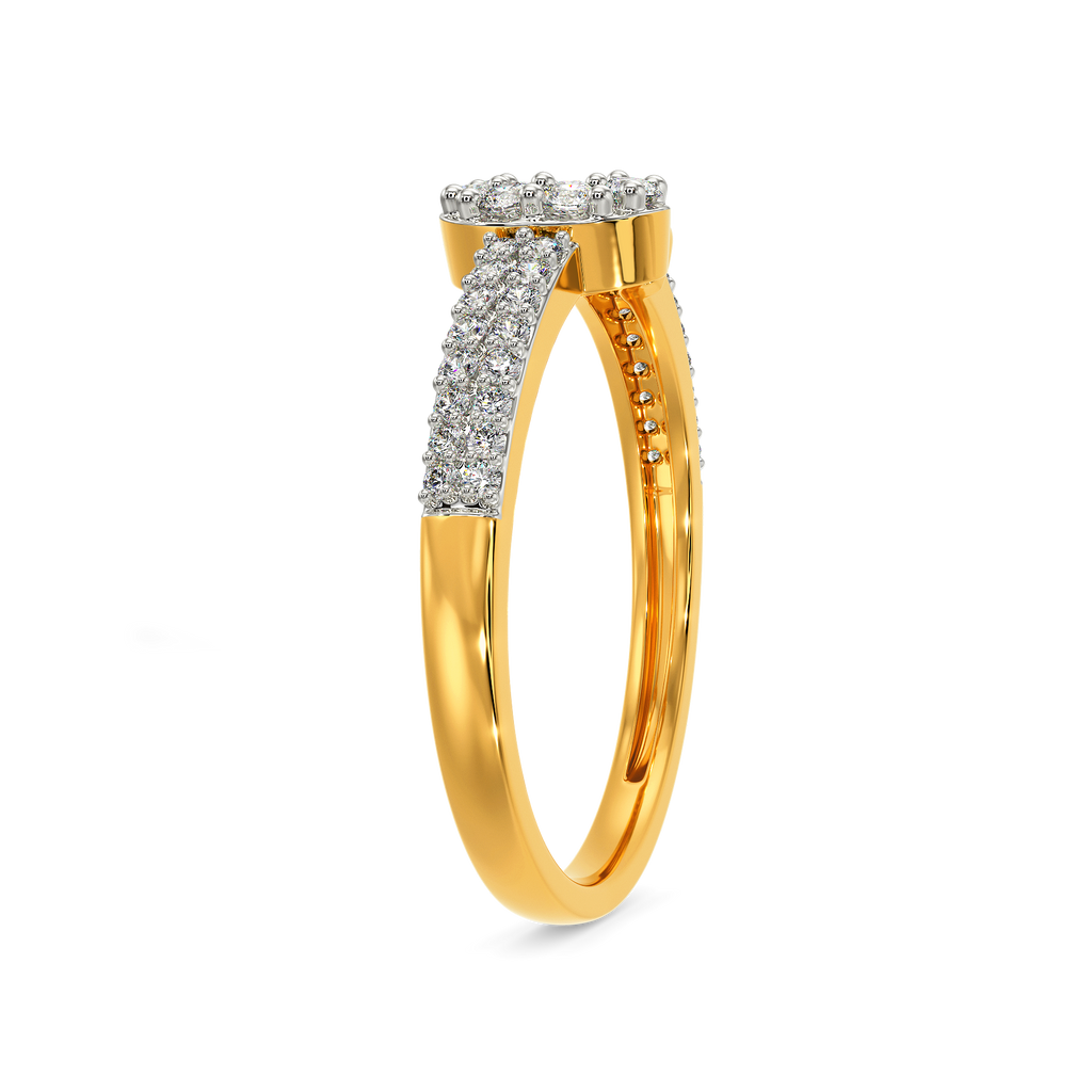 Edgy Dominance Diamond Rings