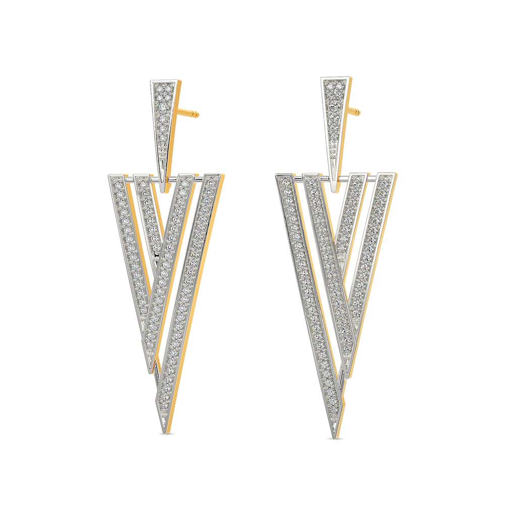 Stripes of Summer Diamond Earrings