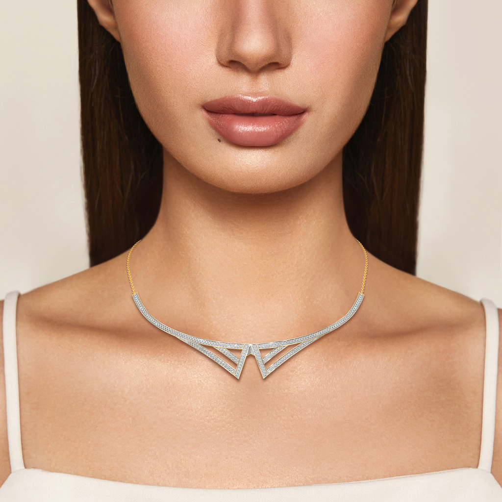 Stripes of Summer Diamond Necklaces