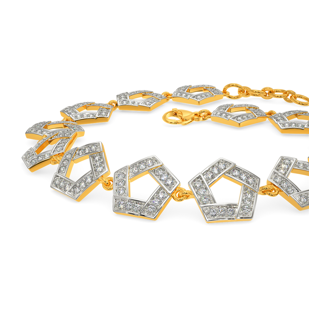 Whimsical Stripes Diamond Bracelets