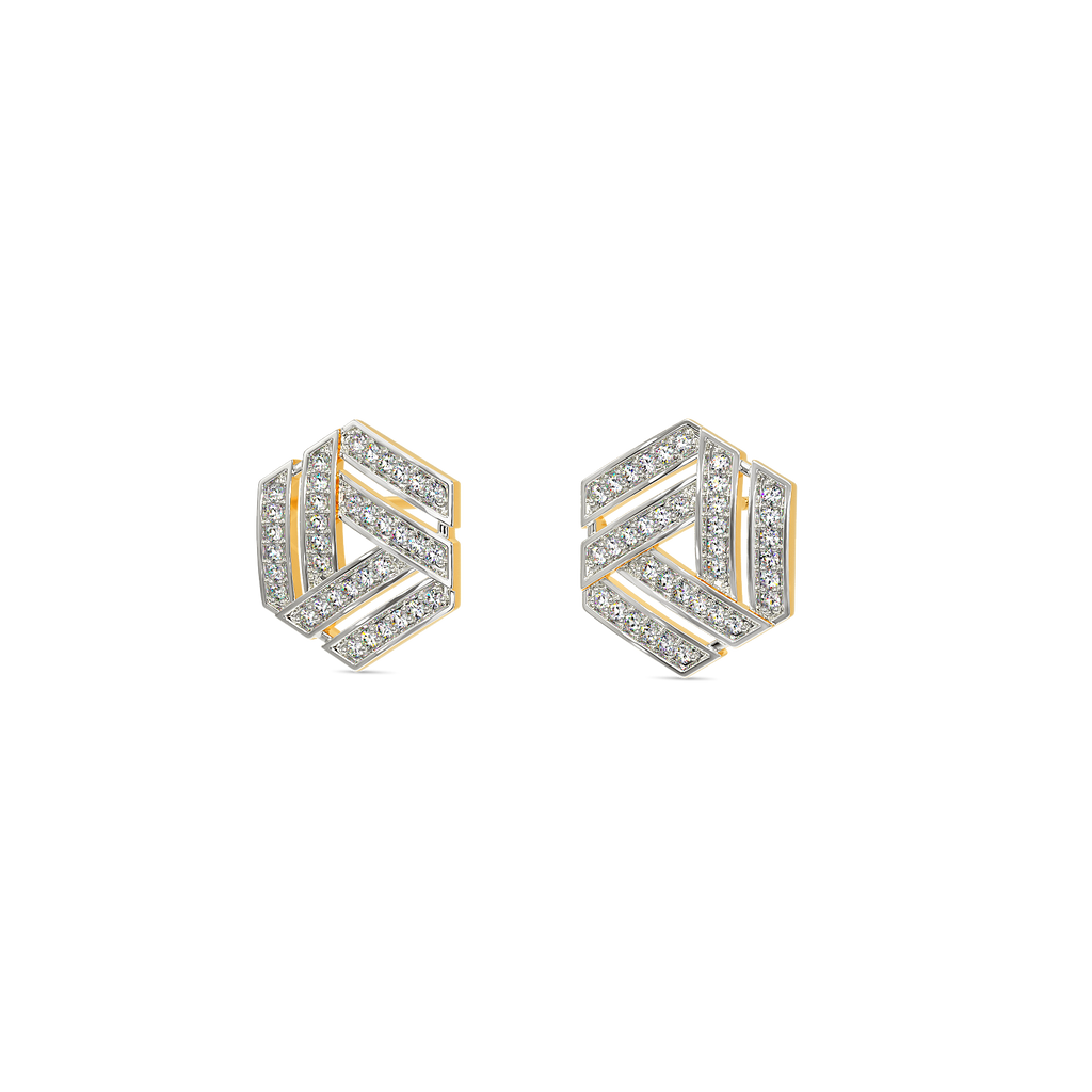 Stripes of Wonder Diamond Earrings