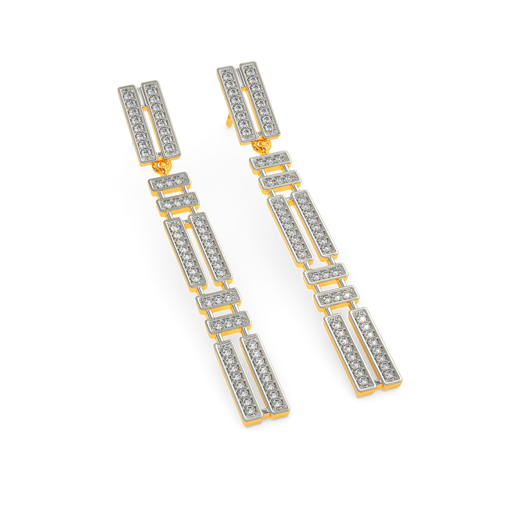 In a Stripe Moment Diamond Earrings