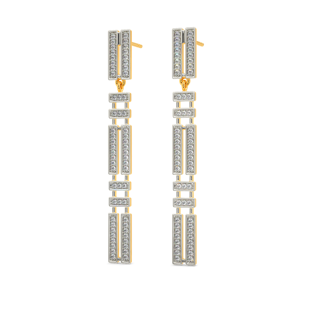 In a Stripe Moment Diamond Earrings