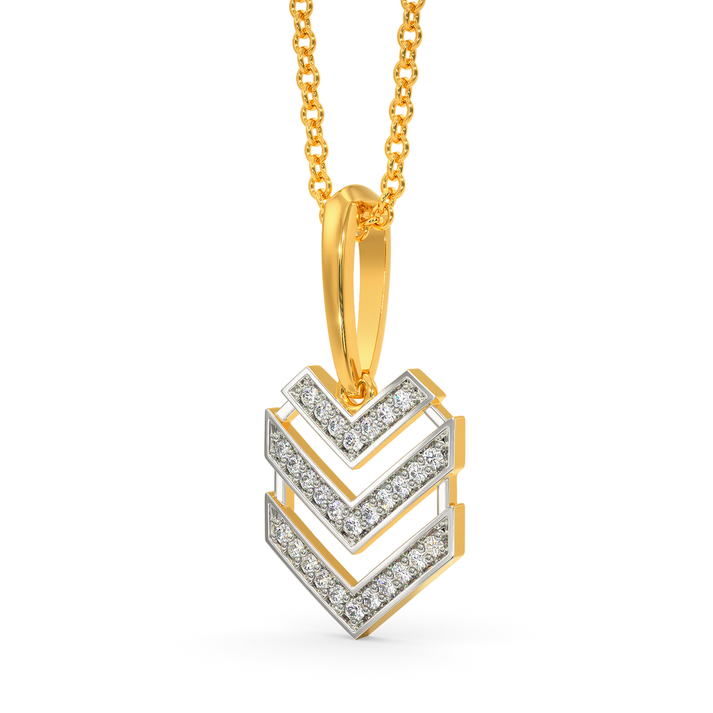 Stripe Mood Diamond Pendants