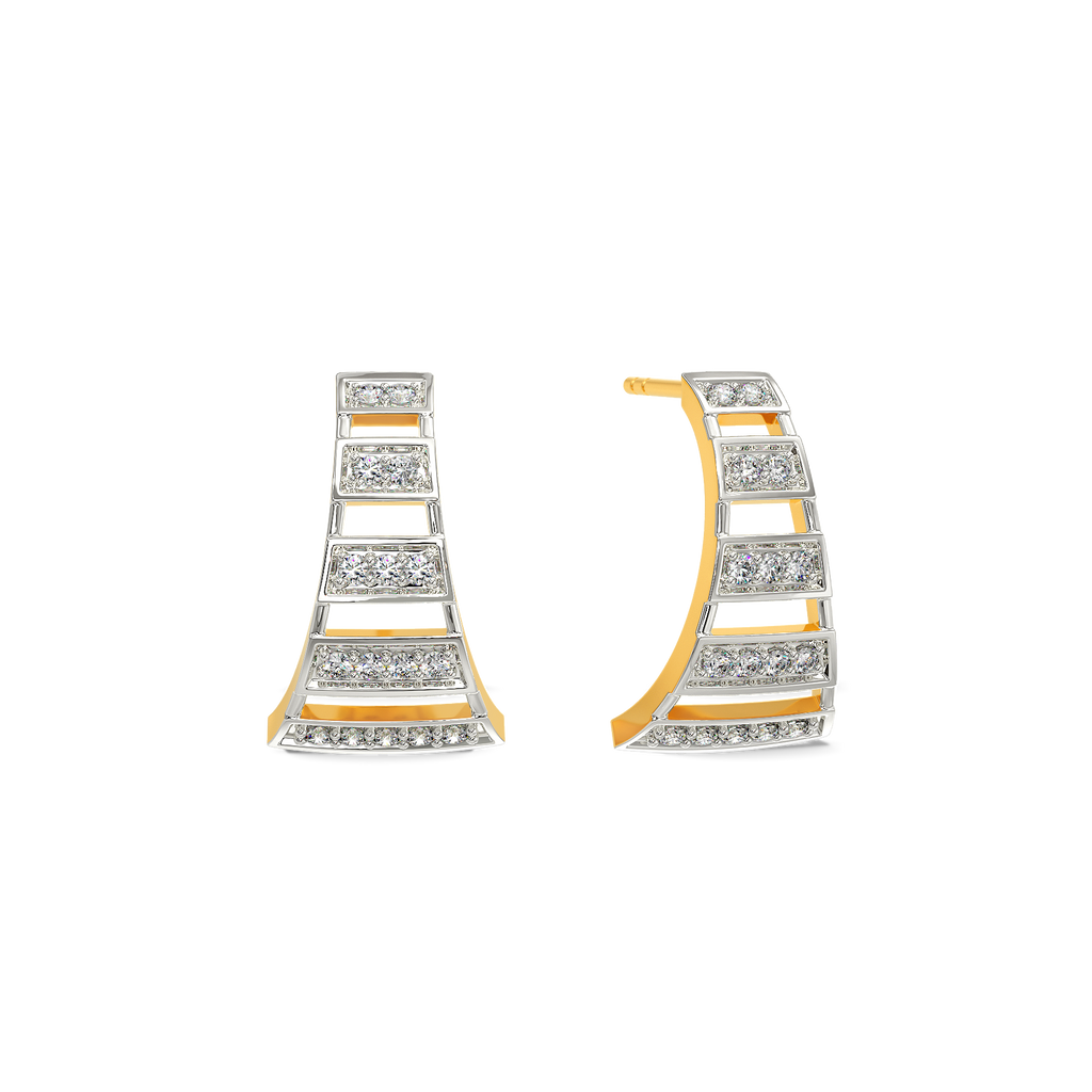 Vibin to Stripes Diamond Earrings