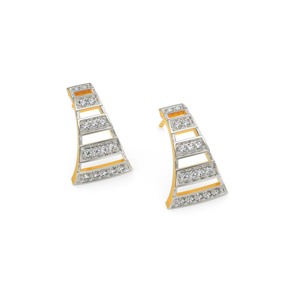 Vibin to Stripes Diamond Earrings