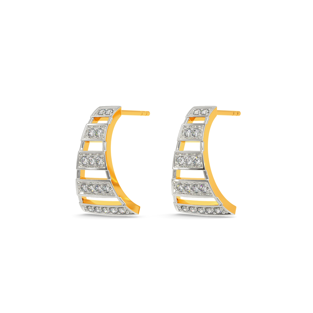 Vibin to Stripes Diamond Earrings