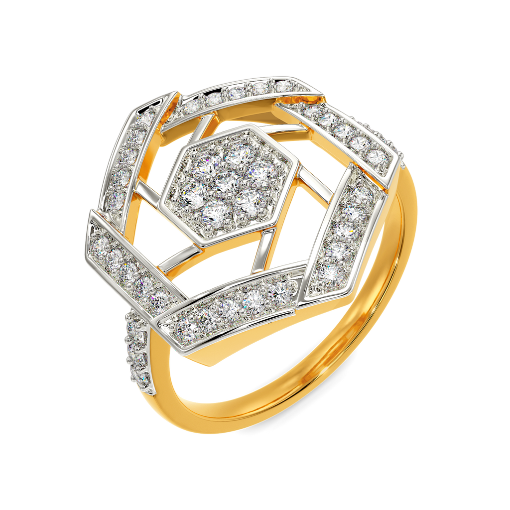 Snazzy Stripes Diamond Rings