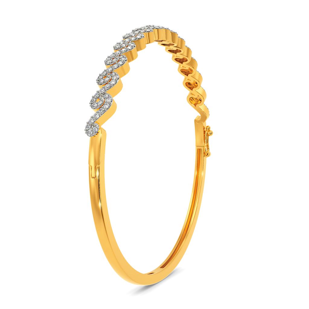 Swirling Elegance Diamond Bangles
