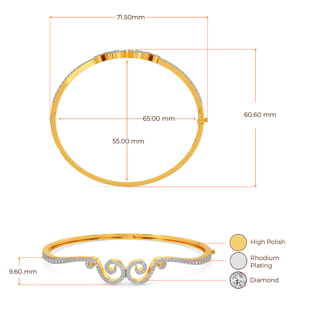 Subtle Extravagance Diamond Bangles