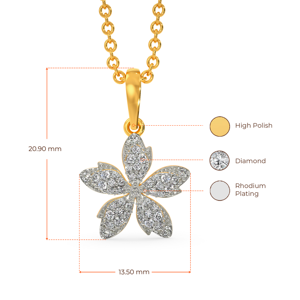 Love n Lilacs Diamond Pendants
