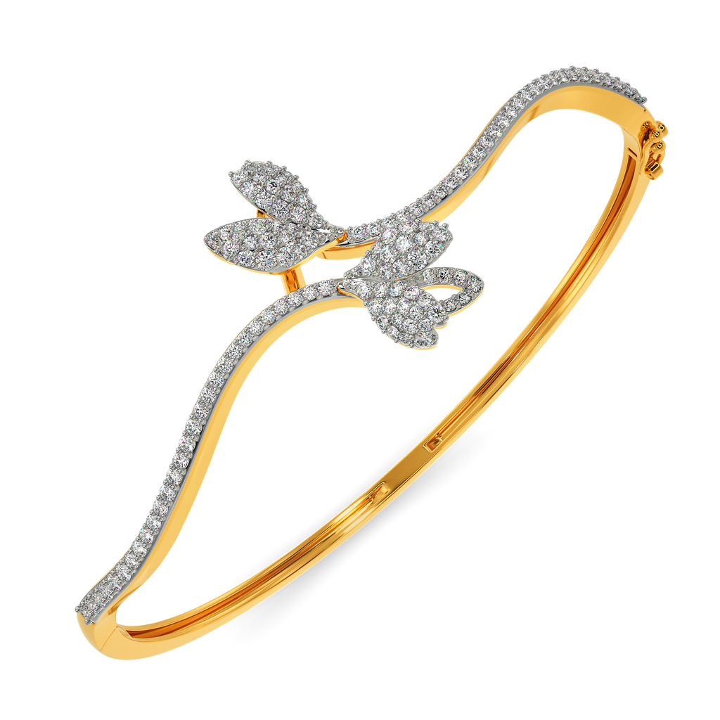 Touch of Lilac Diamond Bangles