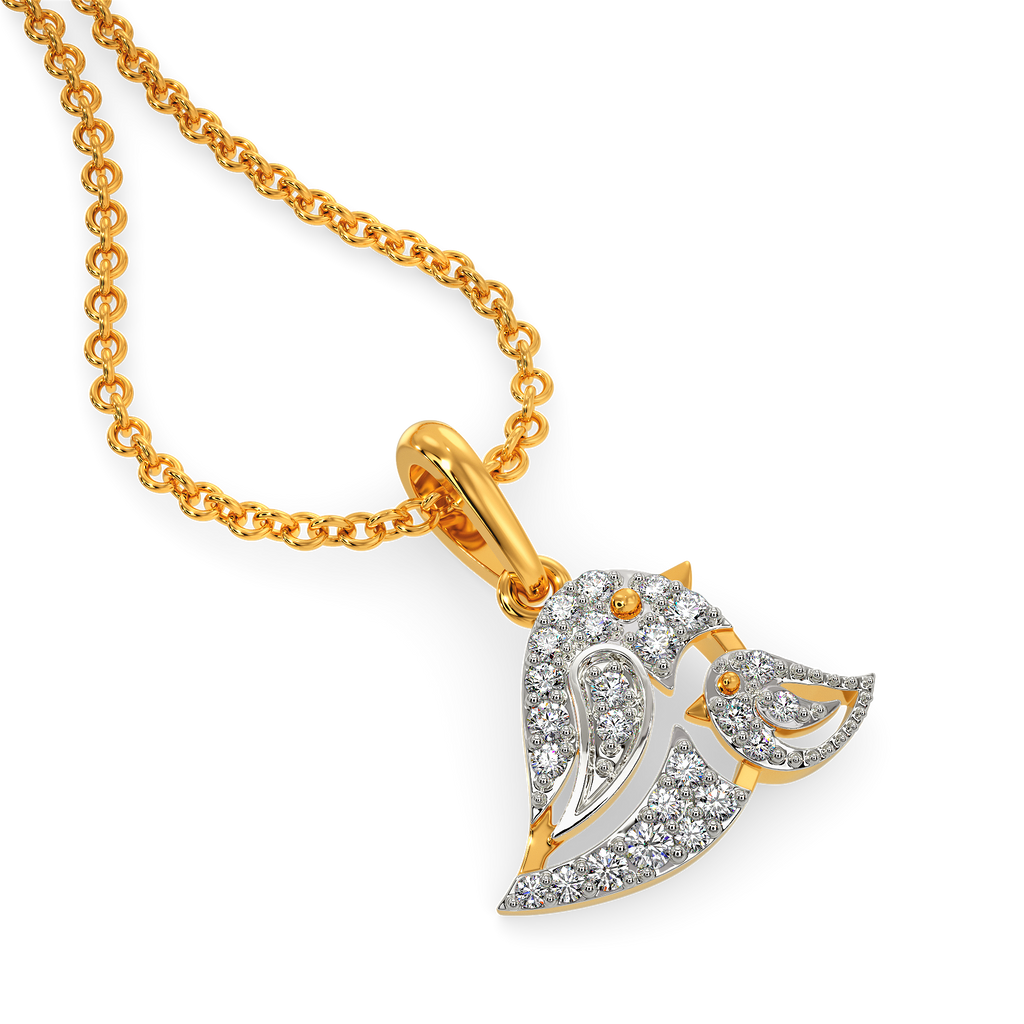 Cradled in Love Diamond Pendants