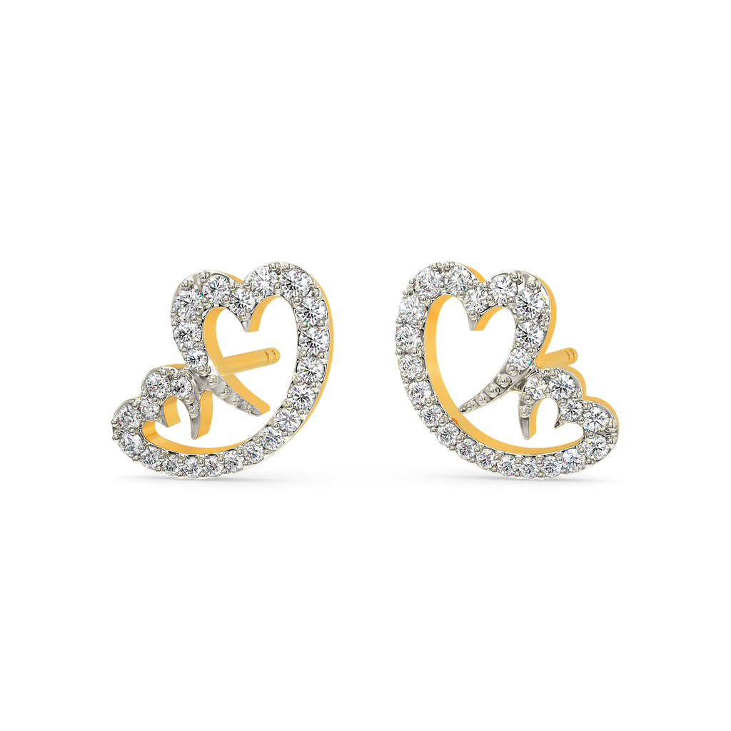Mama's Hearbeat Diamond Earrings