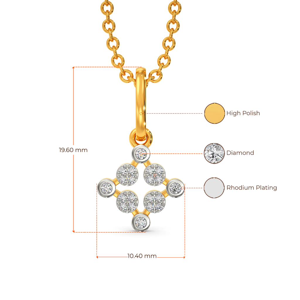 Nineties Charm Diamond Pendants
