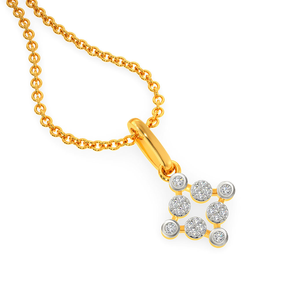 Nineties Charm Diamond Pendants