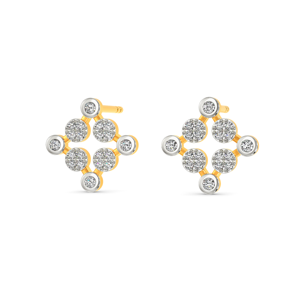 Nineties Charm Diamond Earrings