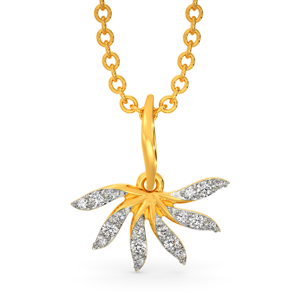 Ruffle Flair Diamond Pendants
