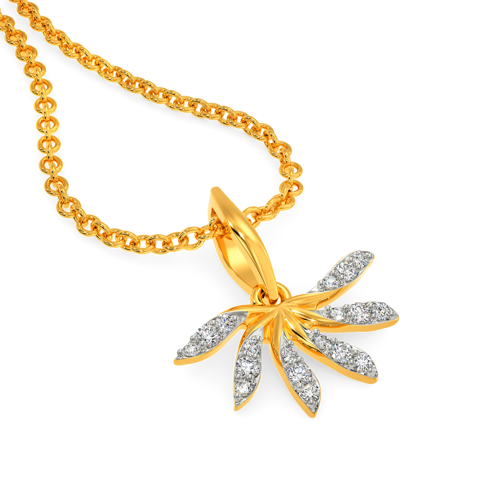 Ruffle Flair Diamond Pendants