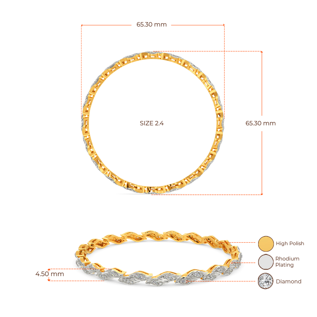 In a Ruffles World Diamond Bangles