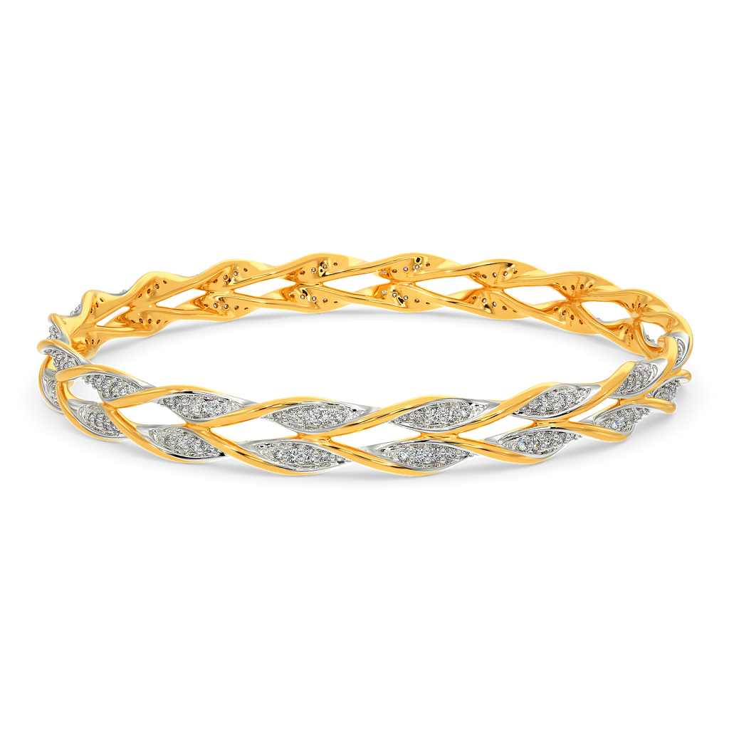 Ruffle Mania Diamond Bangles