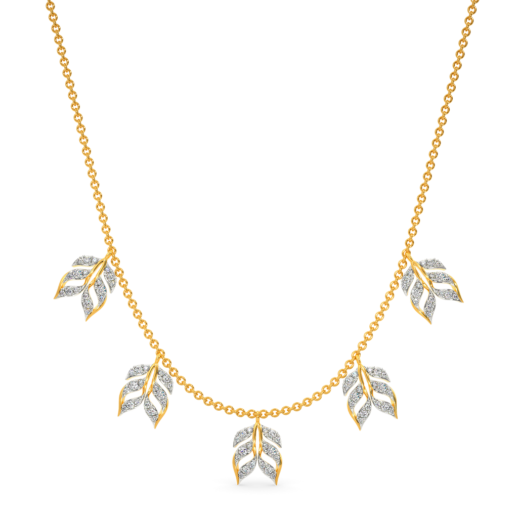 Ruffle Fling Diamond Necklaces