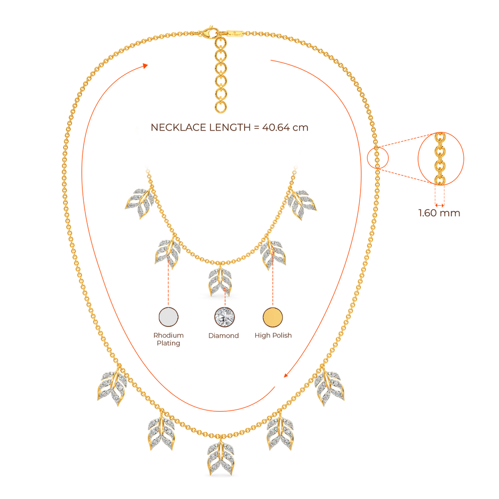 Ruffle Fling Diamond Necklaces