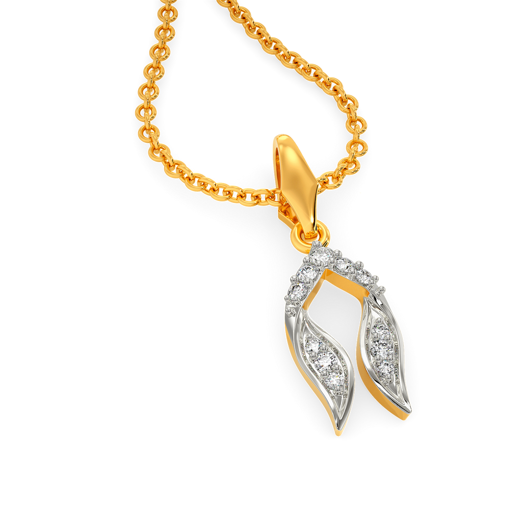 Ruffle Fling Diamond Pendants