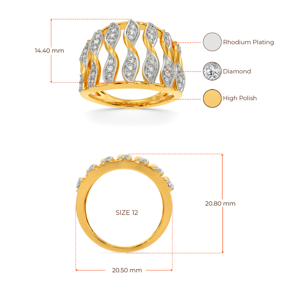 Rush O Ruffles Diamond Rings