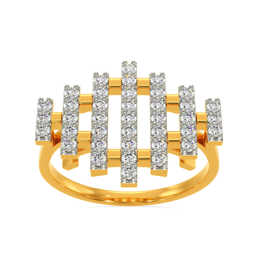 Whimsically Woven Diamond Rings