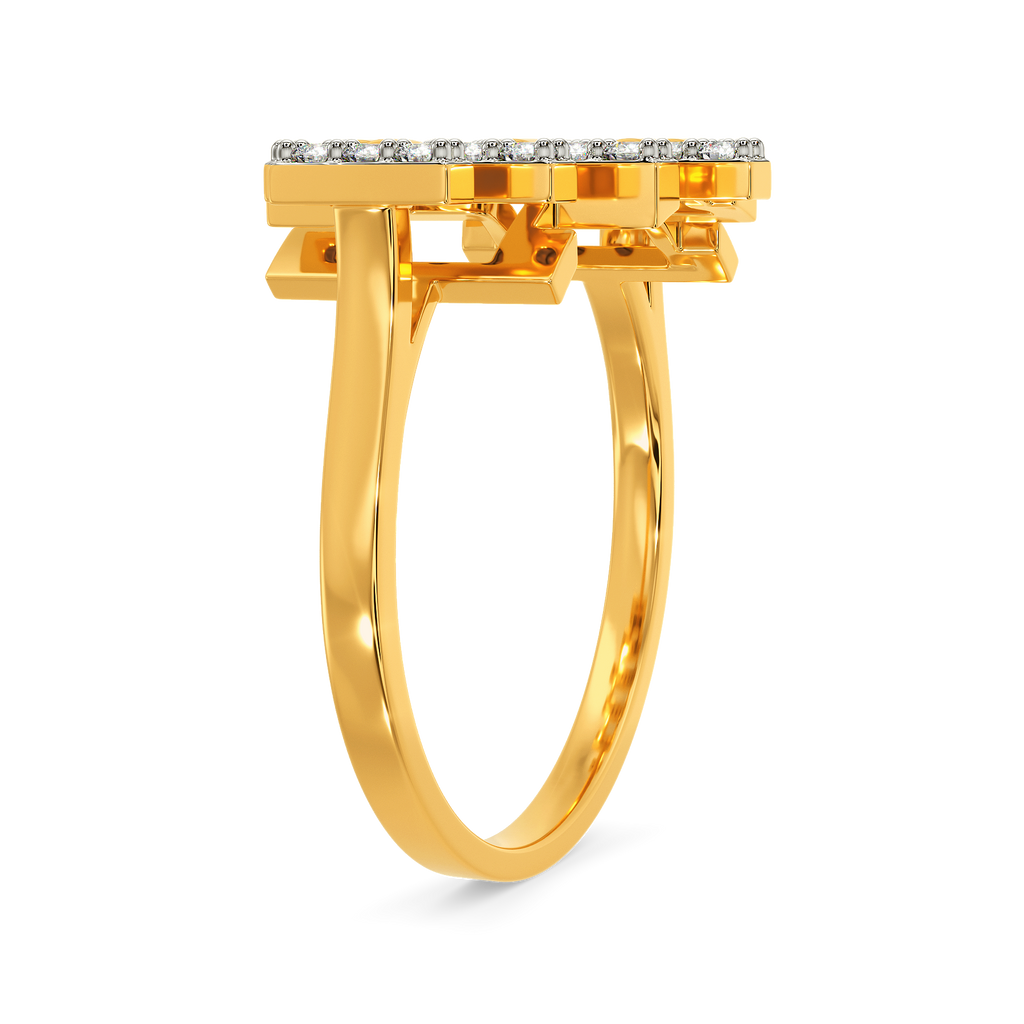 Whimsically Woven Diamond Rings
