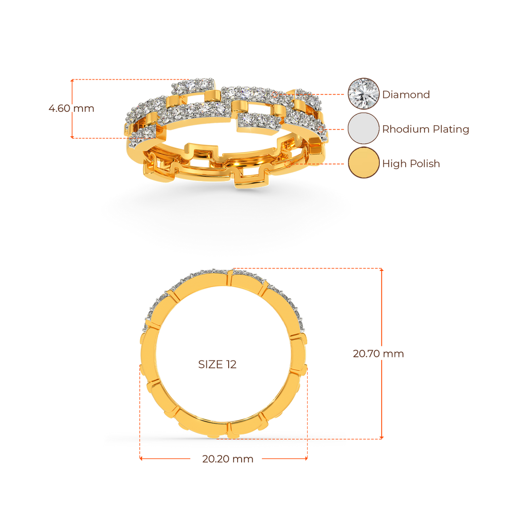 Woven Sparkle Diamond Rings