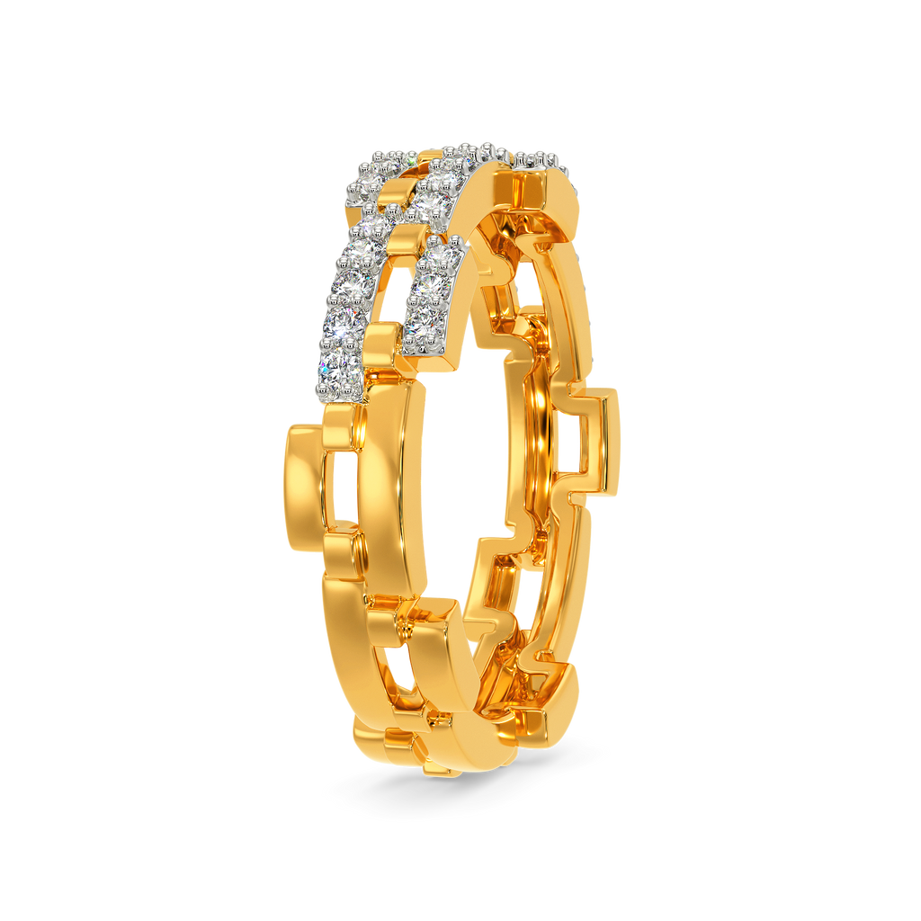 Woven Sparkle Diamond Rings