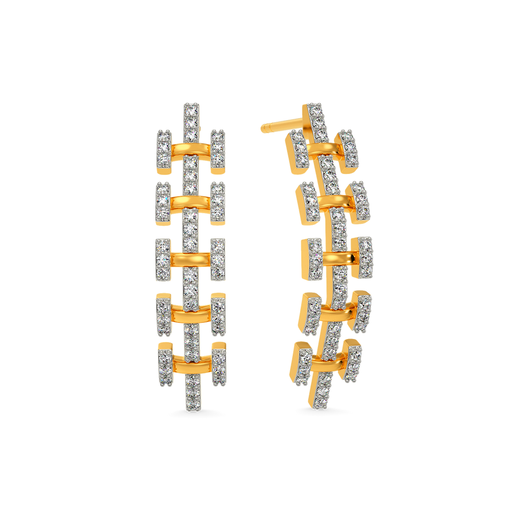 Braided Brilliance Diamond Earrings