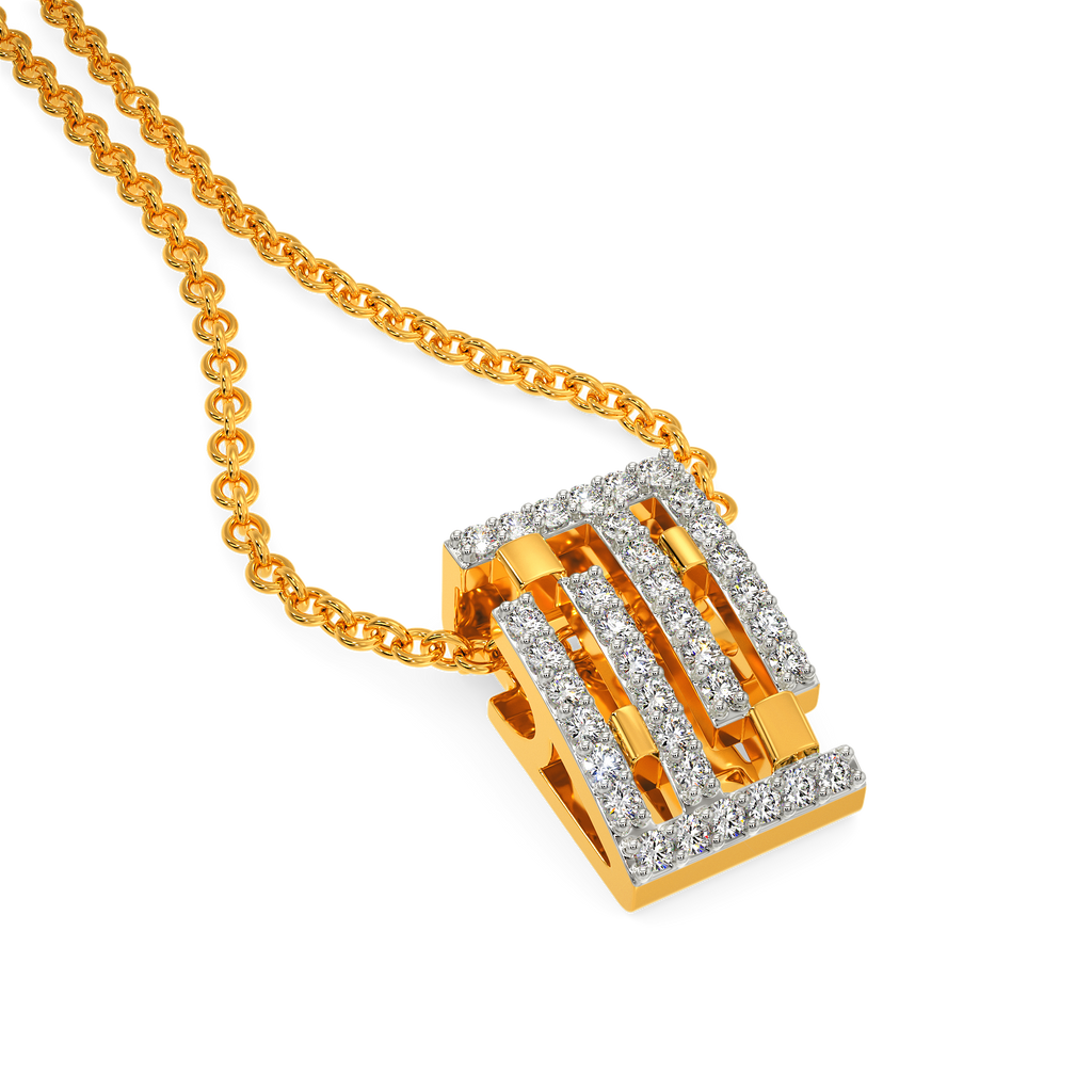 Express in Weaves Diamond Pendants