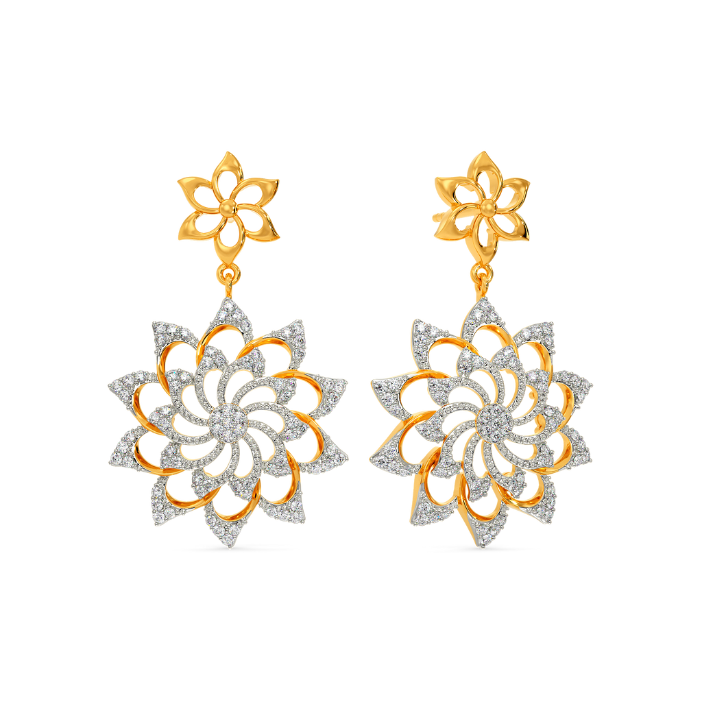 Blossom Bouquet Diamond Earrings