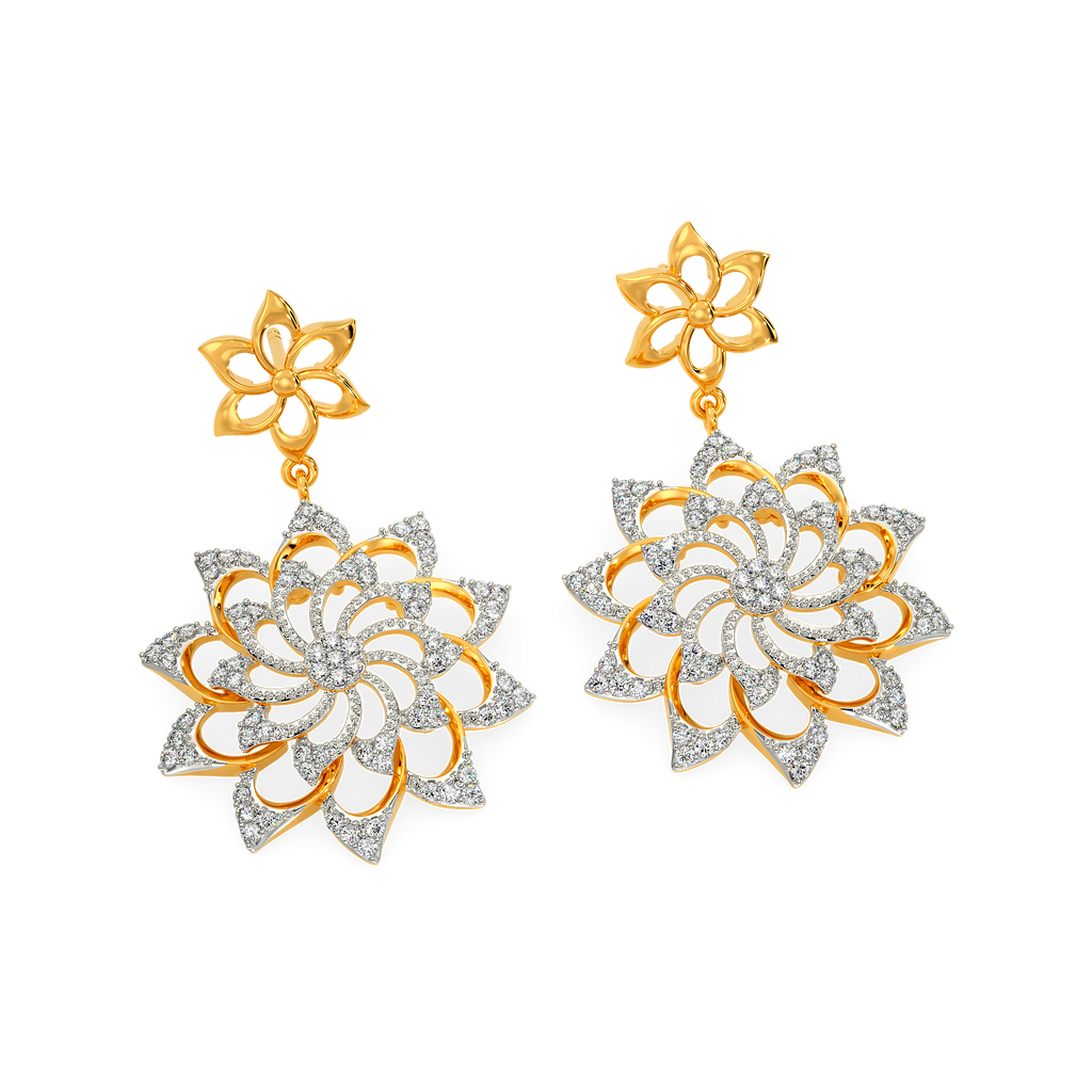 Blossom Bouquet Diamond Earrings