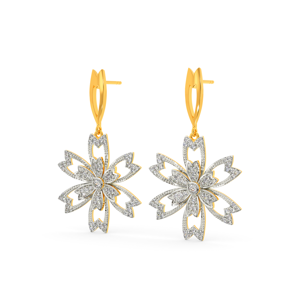 Floral Fantasia Diamond Earrings