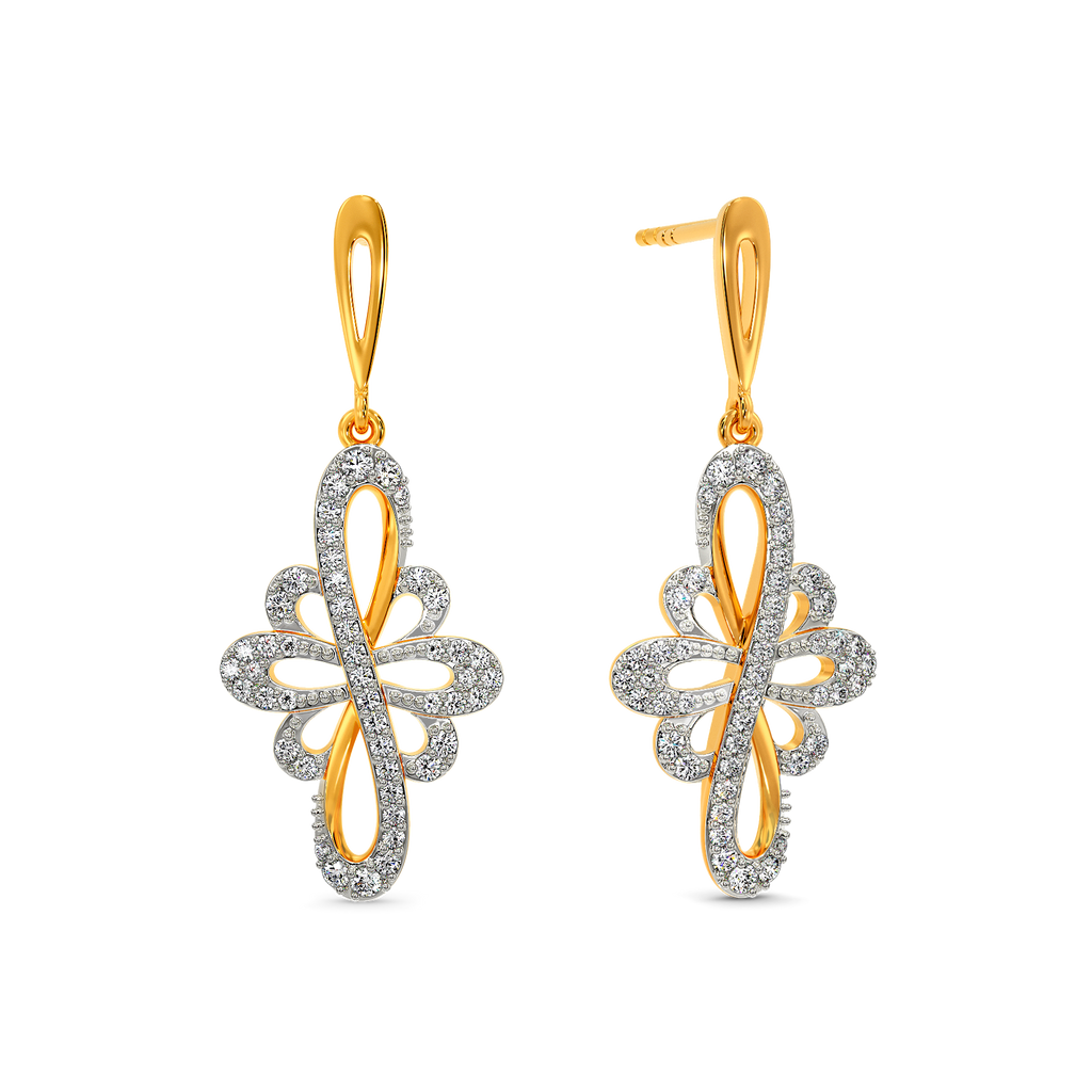 Petal Whispers Diamond Earrings