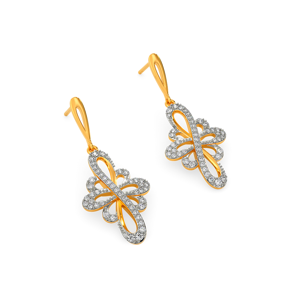 Petal Whispers Diamond Earrings